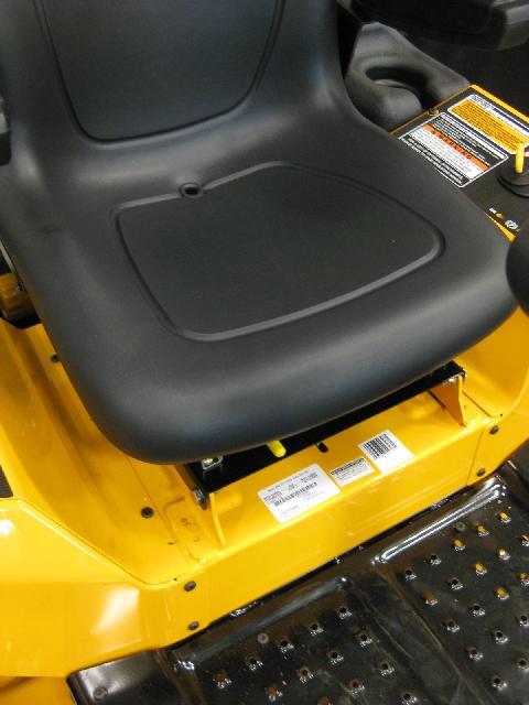 Recalled mower label location.
