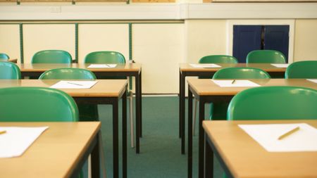 An empty classroom