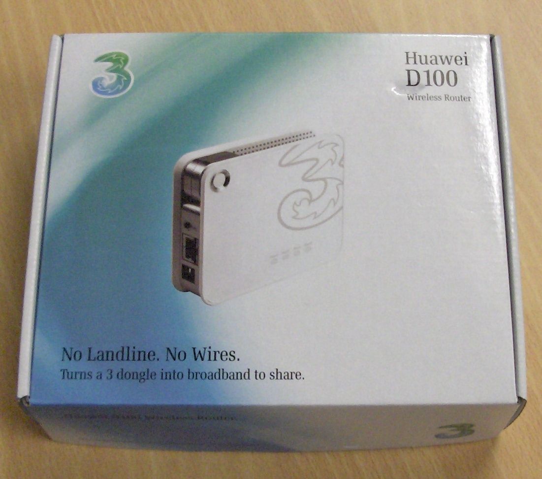 Unboxing - 3's D100 Wireless Router