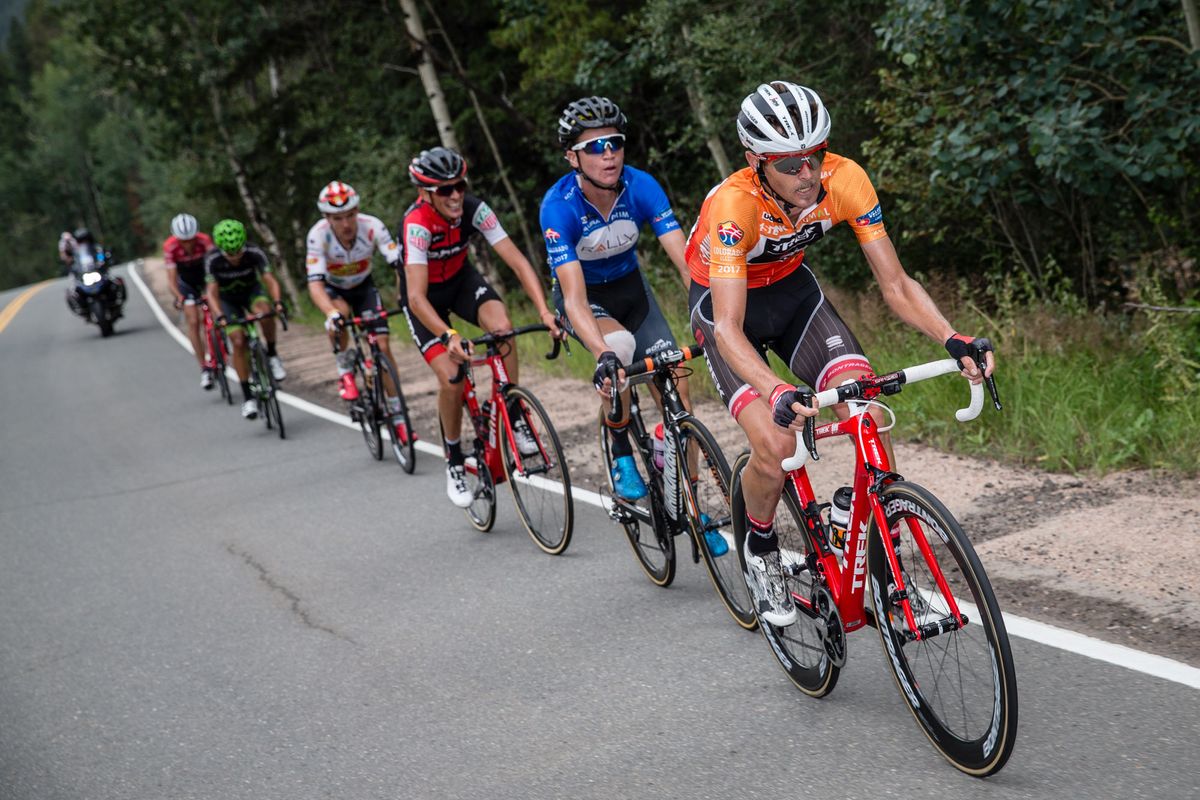 Peter Stetina (Trek-Segafredo) leads the attack