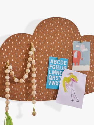 cloud shaped noticeboard by john lewis and partners