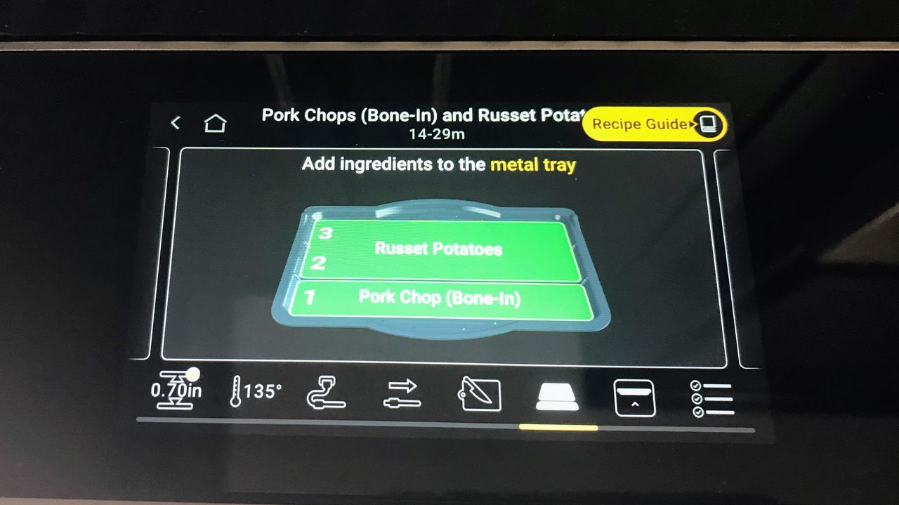 Brava Glass Oven being tested in writer's home