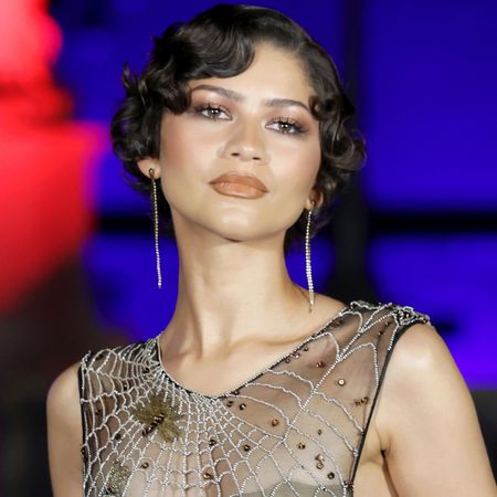 Zendaya attended the Spider-Man: brand New Day premiere in Rome wearing a vintage spiderweb dress from Giorgio Armani Spring 1990