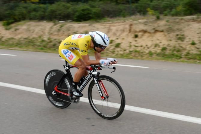 Stage 1 winner and Crit&eacute;rium International leader Nacer Bouhanni (FDJ.fr) would be unable to defend his yellow jersey in the afternoon time trial