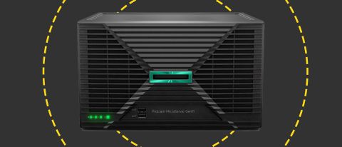 The HPE ProLiant MicroServer Gen11 on the ITPro background