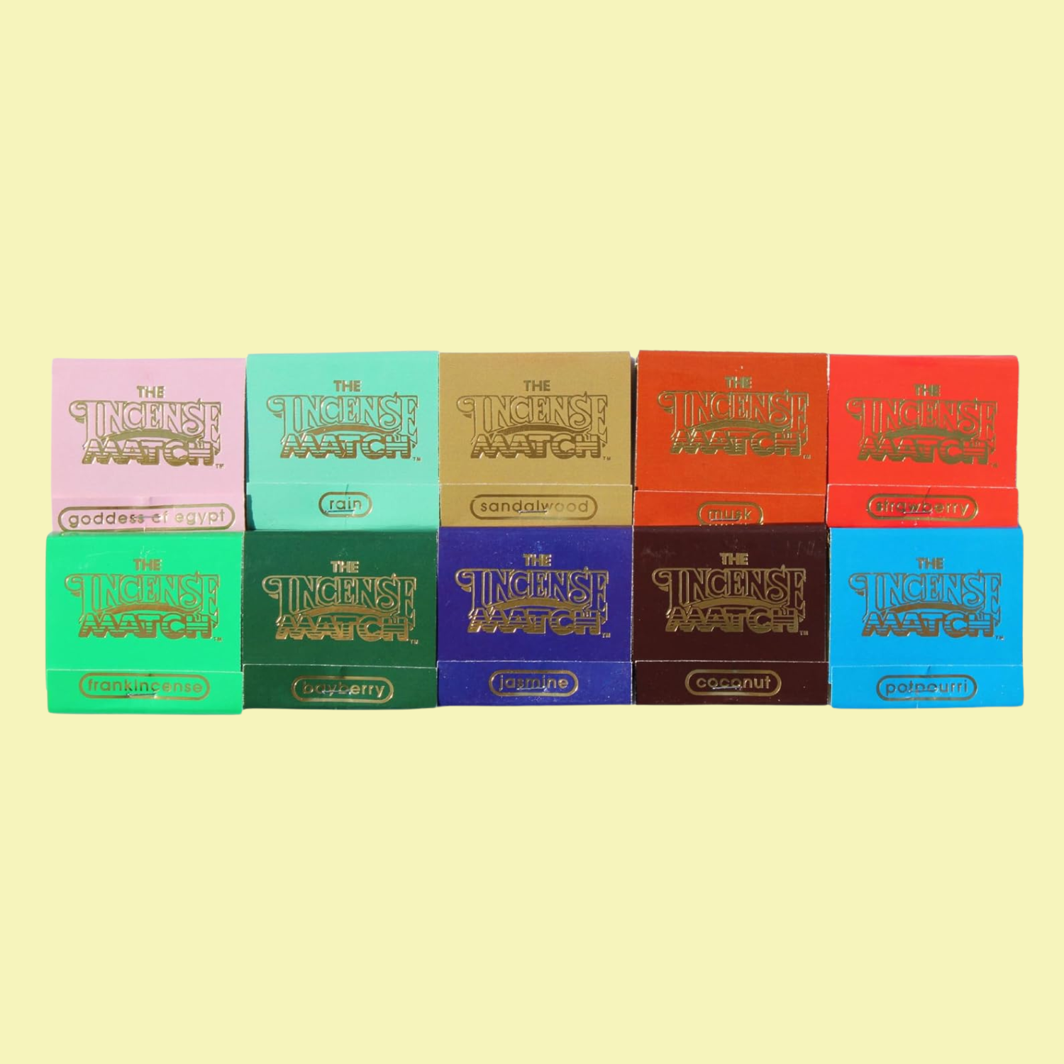 10 boxes of incense matches