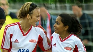 Keira Knightley and Parminder Nagra in Bend It Like Beckham