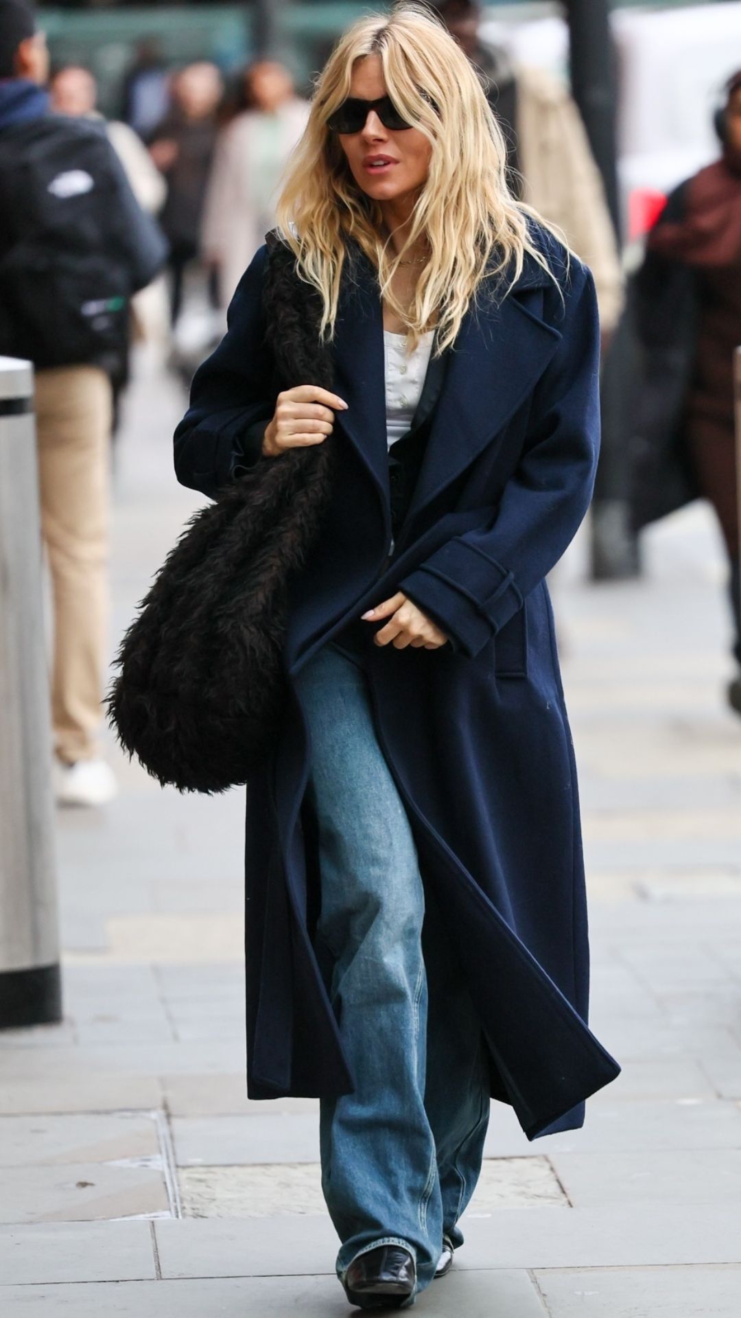 Sienna Miller wearing an Aligne coat