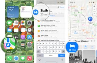 Route multiple stops in Maps on iOS 16: Launch Maps, search for a destination, tap directions by vehicle