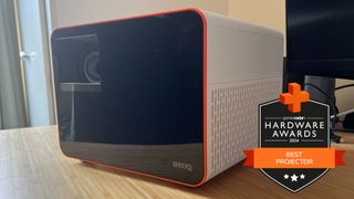 BenQ X3100i projector with GamesRadar+ Hardware Awards badge