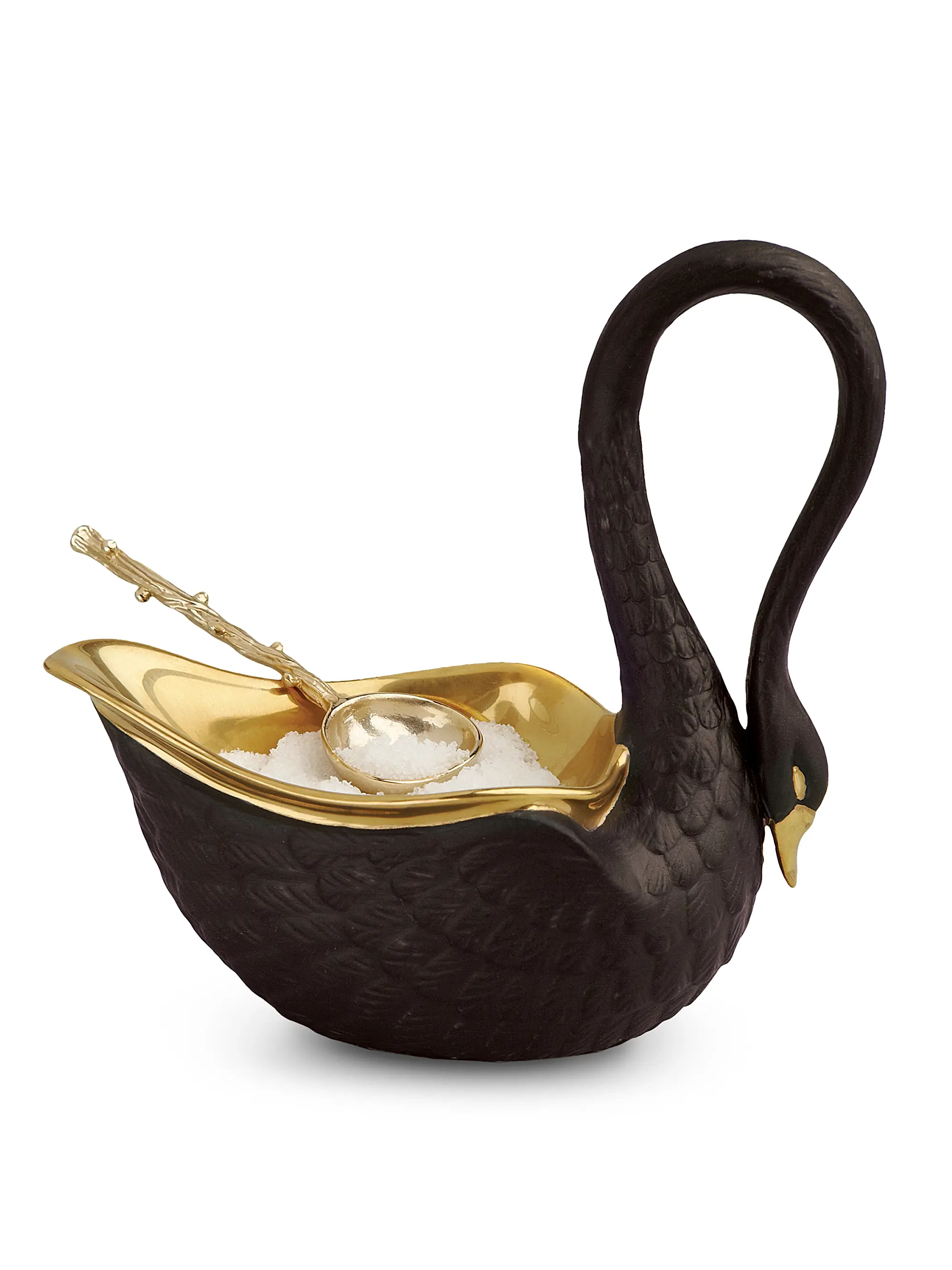 Porcelain Swan Salt Cellar
