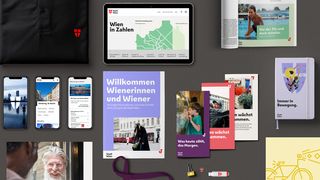 Examples of typography designed by agency Dalton Maag for the City of Vienna