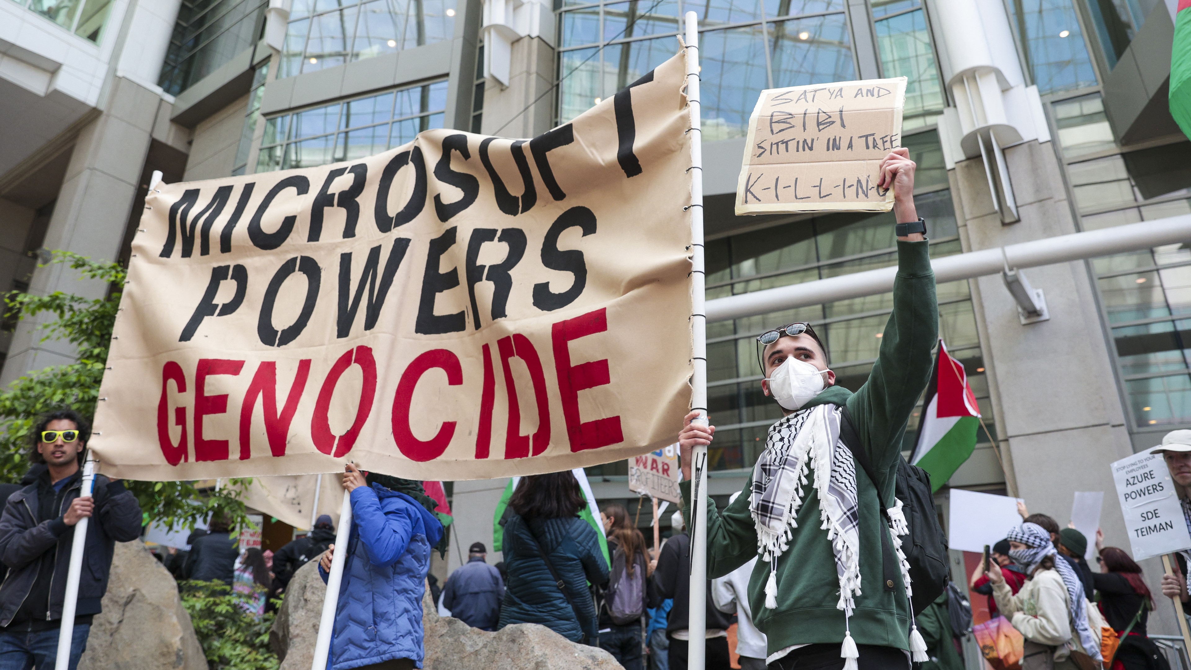 Microsoft’s Build conference interrupted by renewed protests over its ties with the Israeli military