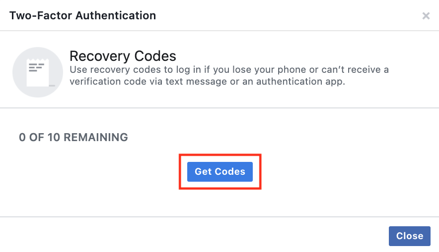 How to set up two-factor authentication on Facebook using a browser