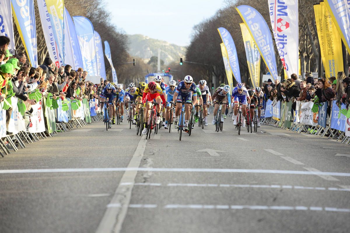 Baptiste Planckaert (Wallonie Bruxelles - Group Protect) wins the sprint for third