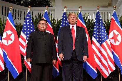 Trump and Kim Jong Un.