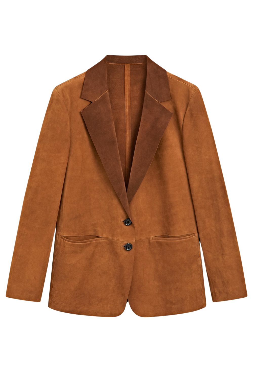 Massimo Dutti Flowing Suede Leather Blazer