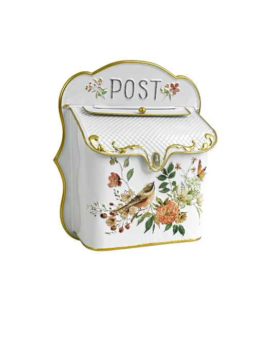 Hainesville Locking Vintage Decorative Wall Mailbox