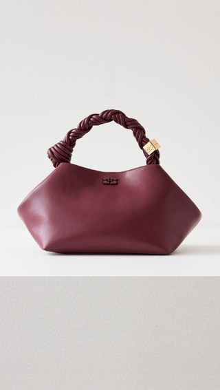 Burgundy Small Ganni Bou Bag