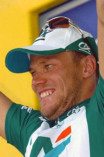 Hushovd looks surprised to have won the stage today