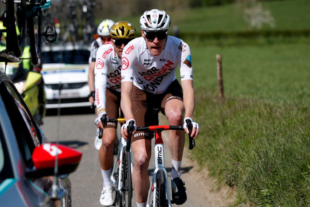 BERG NETHERLANDS APRIL 18 Dorian Godon of France and Team AG2R Citren Team during the 55th Amstel Gold Race 2021 Mens Elite a 2167km race from Valkenburg to Berg en Terblijt Amstelgoldrace amstelgoldrace on April 18 2021 in Berg Netherlands Photo by Bas CzerwinskiGetty Images