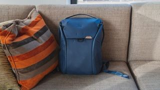 Peak Design Everyday Backpack V2 20L on a couch