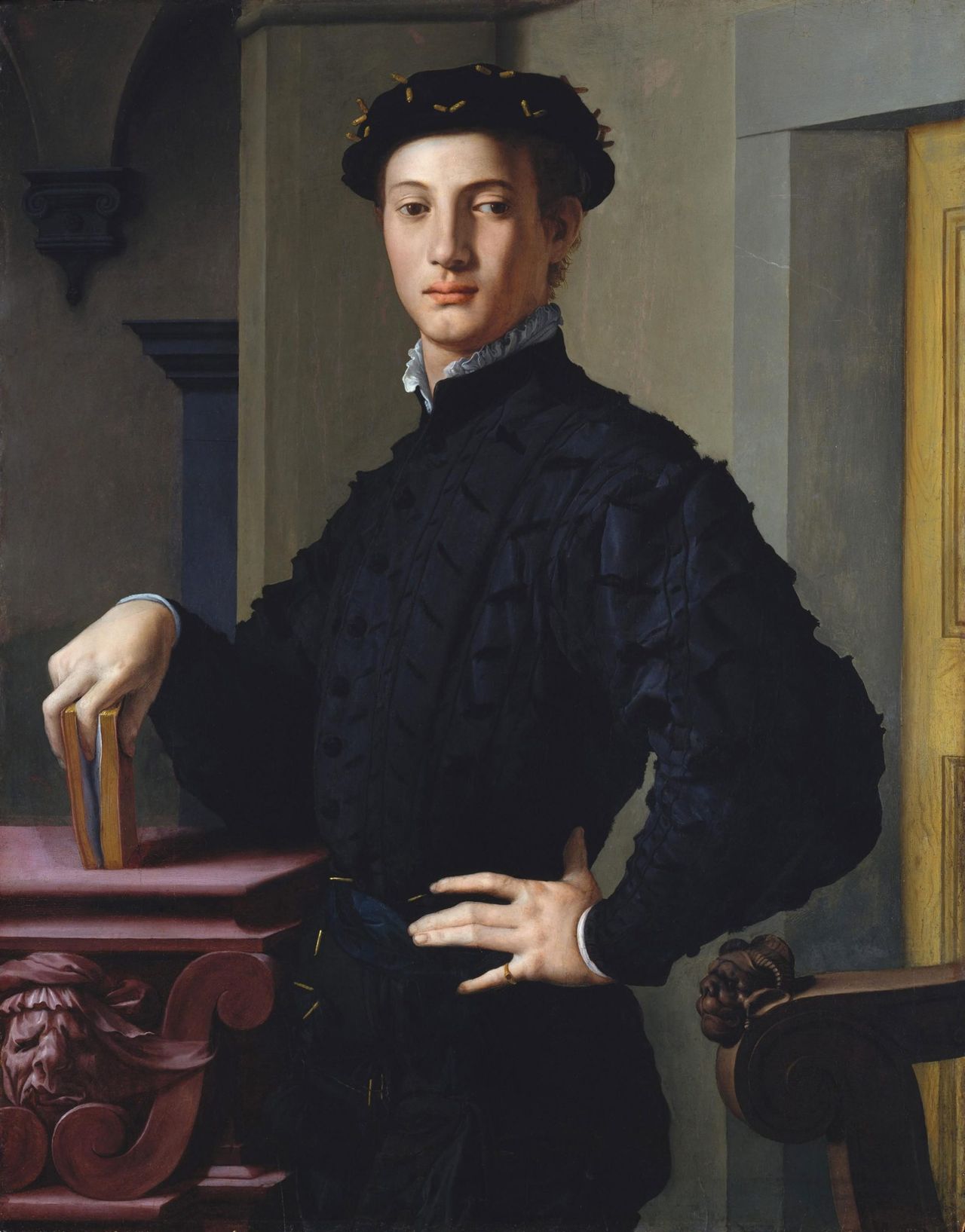 Portrait of a Young Man with a Book by Bronzino