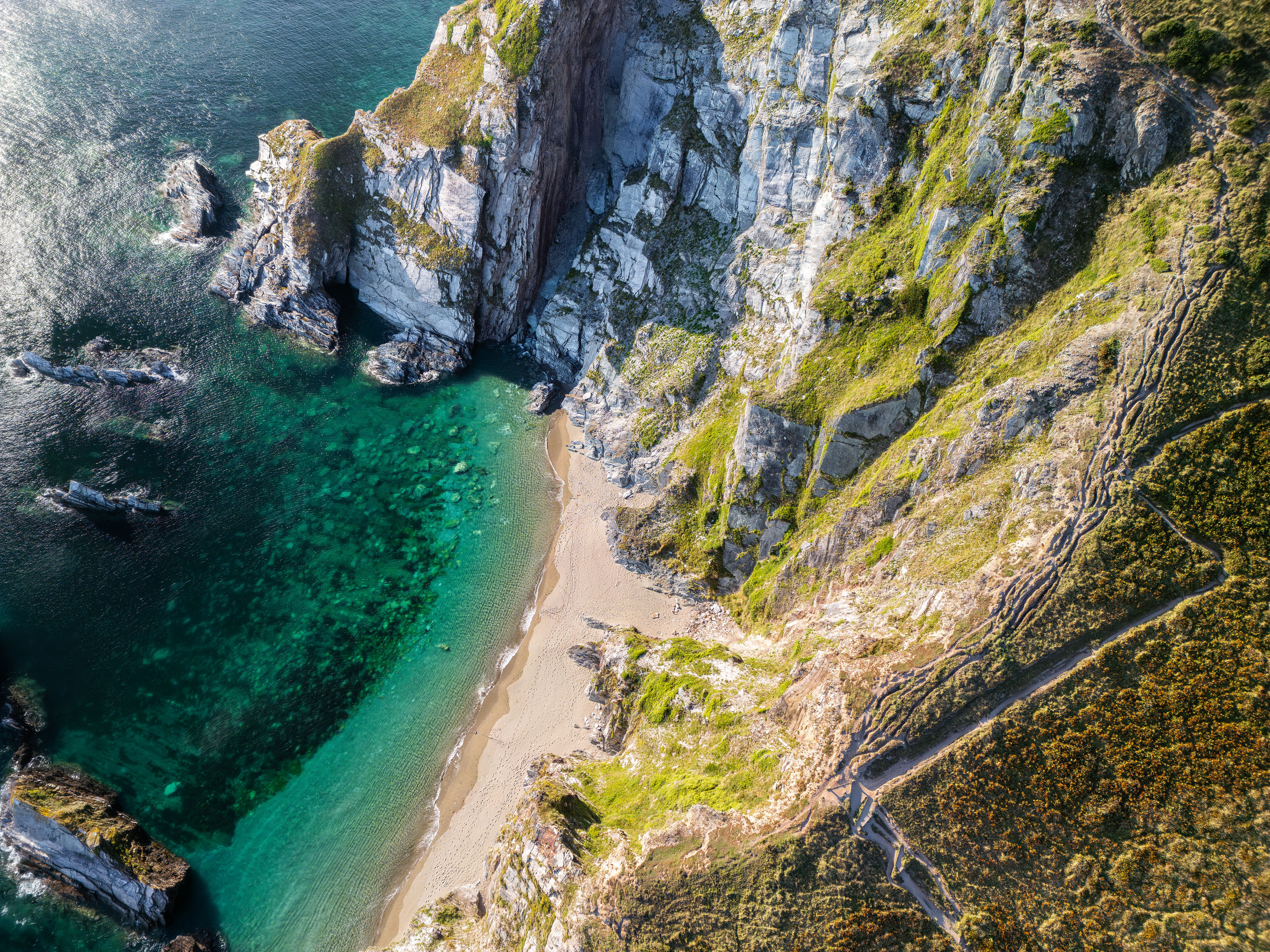 Part of the South West Coast Path in Devon.