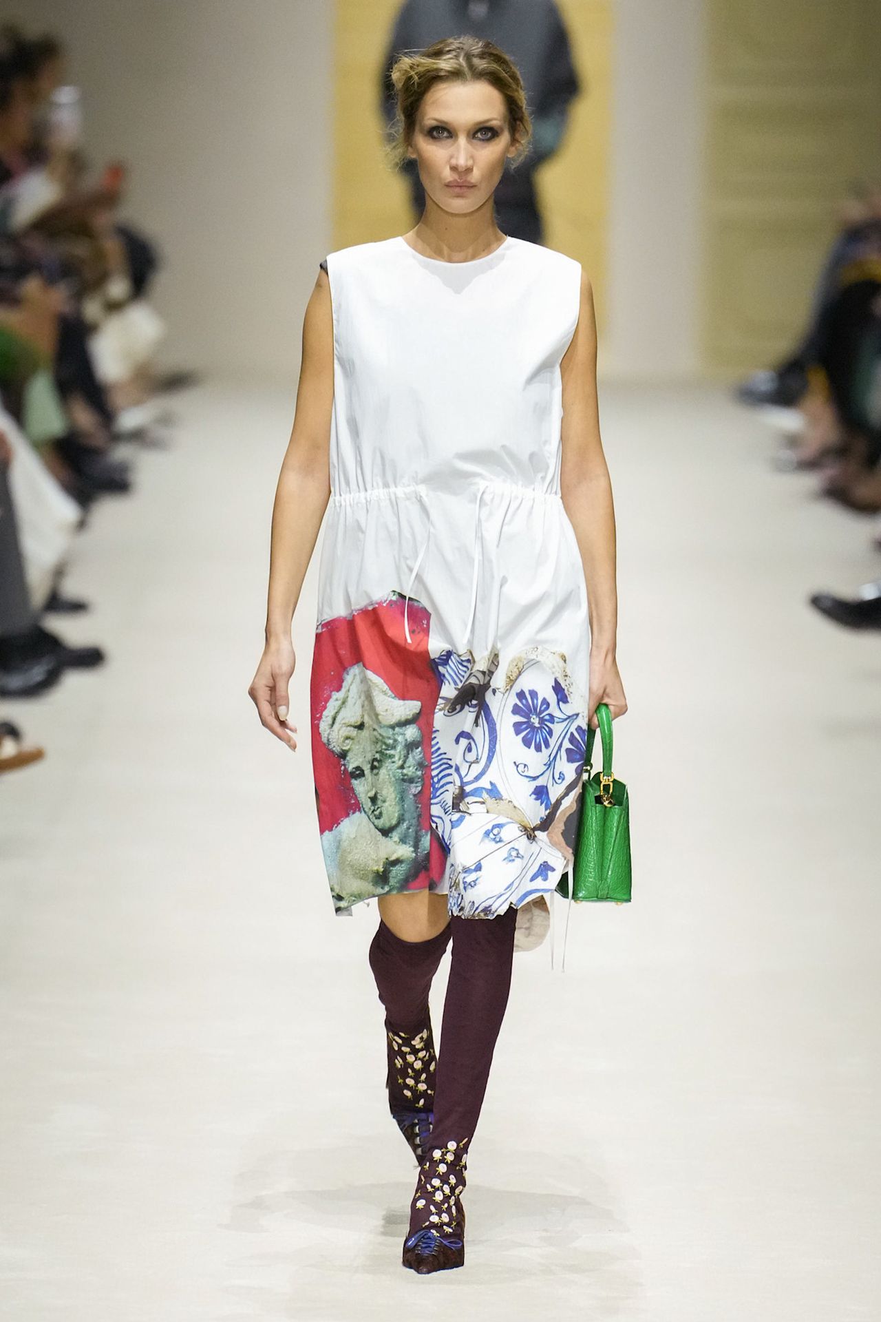 A runway look from the Prada Fall 2026 collection