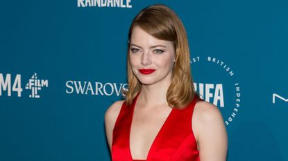 Emma Stone attends the 21st British Independent Film Awards (BIFAs) at Old Billingsgate in the City of London.
