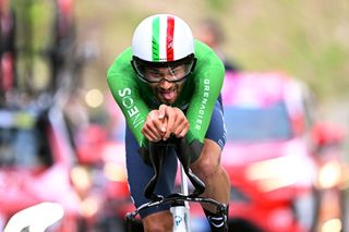 ORTONA ITALY MAY 06 Filippo Ganna of Italy and Team INEOS Grenadiers sprints during the 106th Giro dItalia 2023 Stage 1 a 196km individual time trial from Fossacesia Marina to Ortona UCIWT on May 06 2023 in Ortona Italy Photo by Stuart FranklinGetty Images