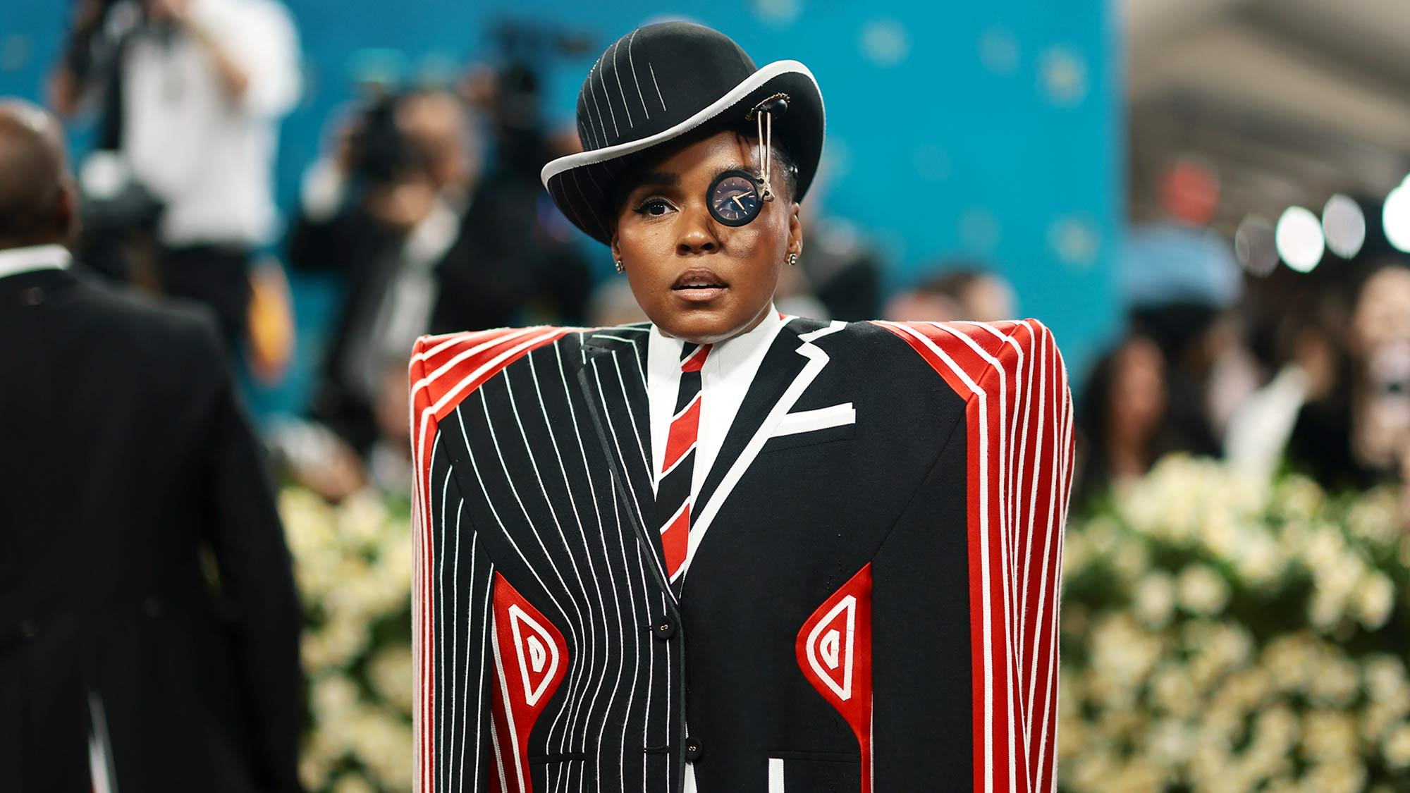 Janelle Monáe attends the 2025 Met Gala Celebrating &quot;Superfine: Tailoring Black Style&quot; at Metropolitan Museum of Art on May 05, 2025 in New York City. 