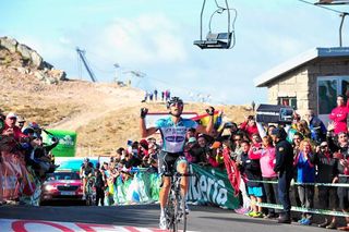 Dario Cataldo (Omega Pharma-QuickStep) takes the biggest victory of his career in stage 16 of the Vuelta.