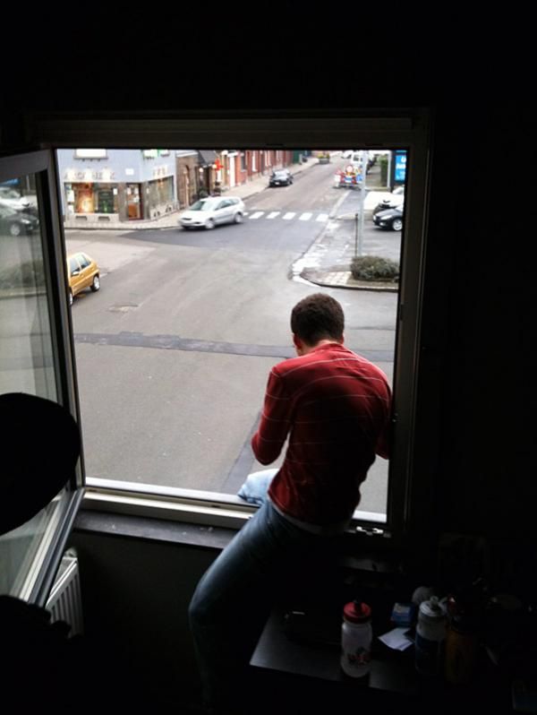 Steve Fisher enjoying his view.