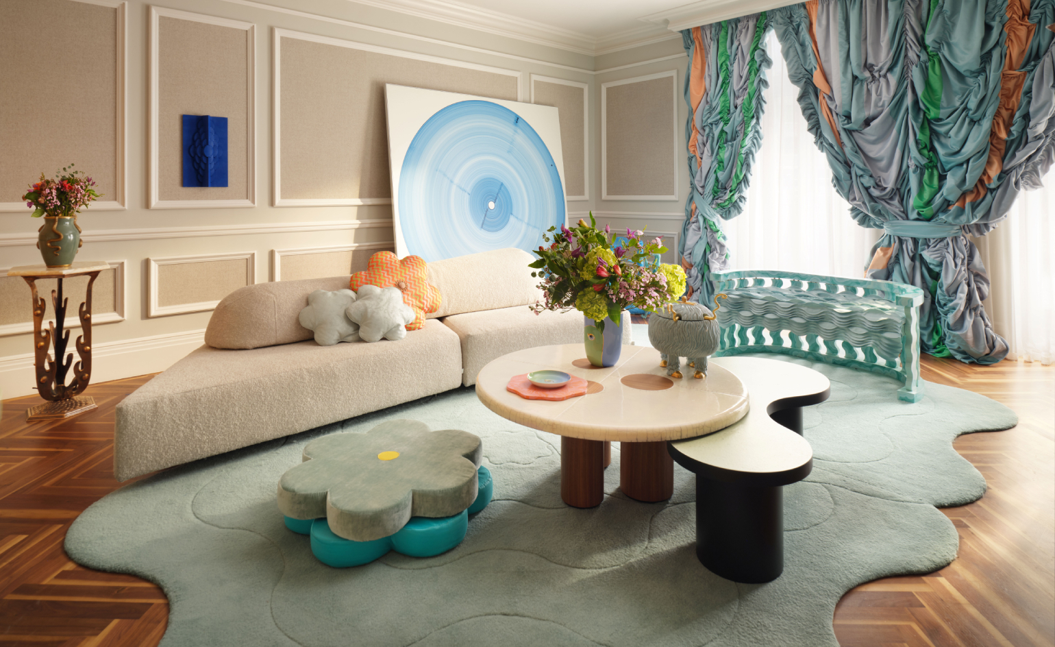 pantone celadon suite mandarin oriental designed by Uchronia