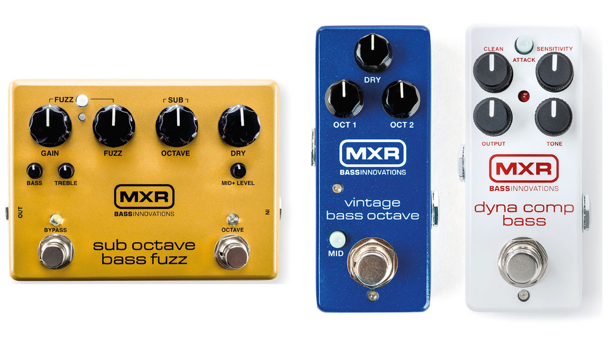 MXR Sub Octave Bass Fuzz, Vintage Bass Octave and Dyna Comp Bass 