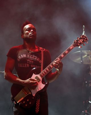 Guitarist "Captain" Kirk Douglas of The Roots performs during the Life is Beautiful festival on October 25, 2014 in Las Vegas, Nevada.