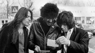 Thin Lizzy in the street in Copenhagen in 1979