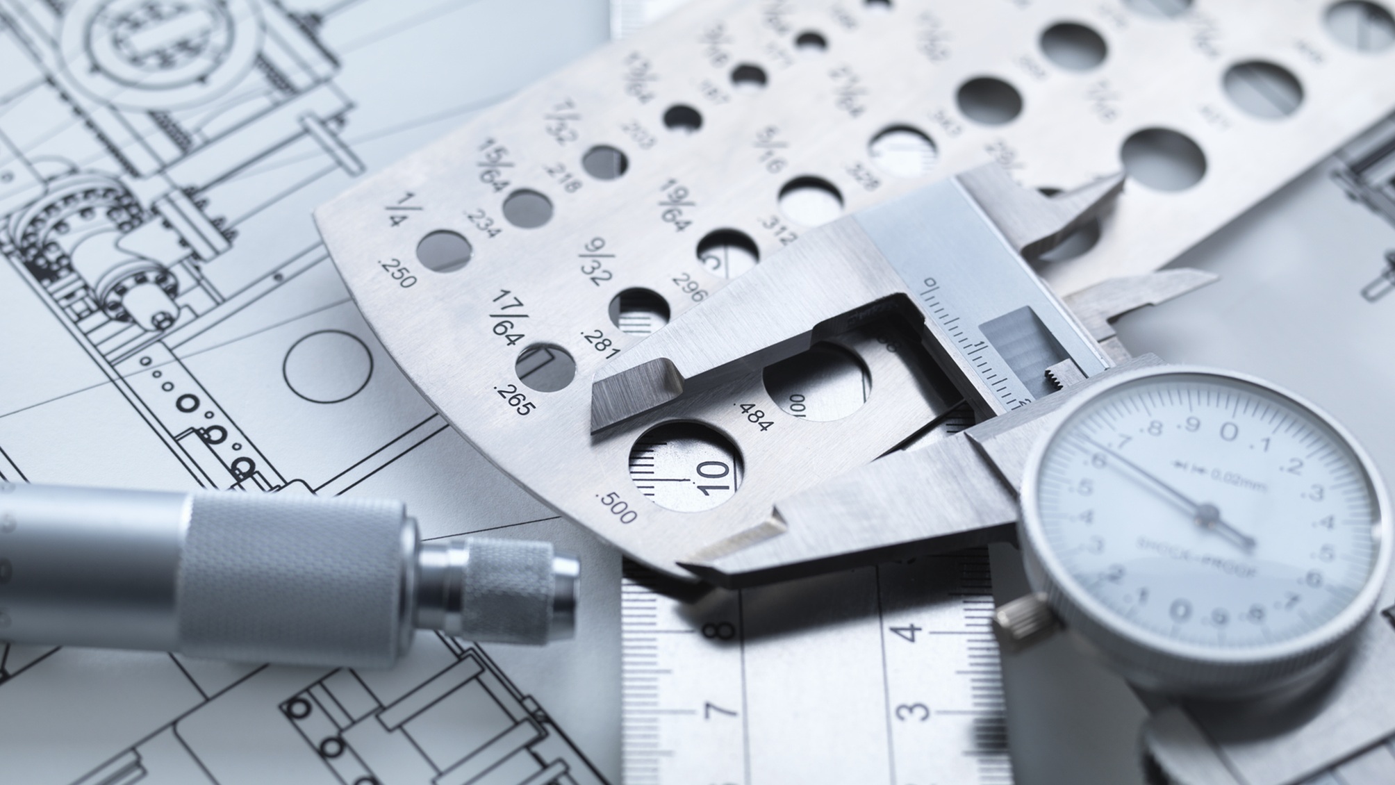 Tools used by mechanical engineers.