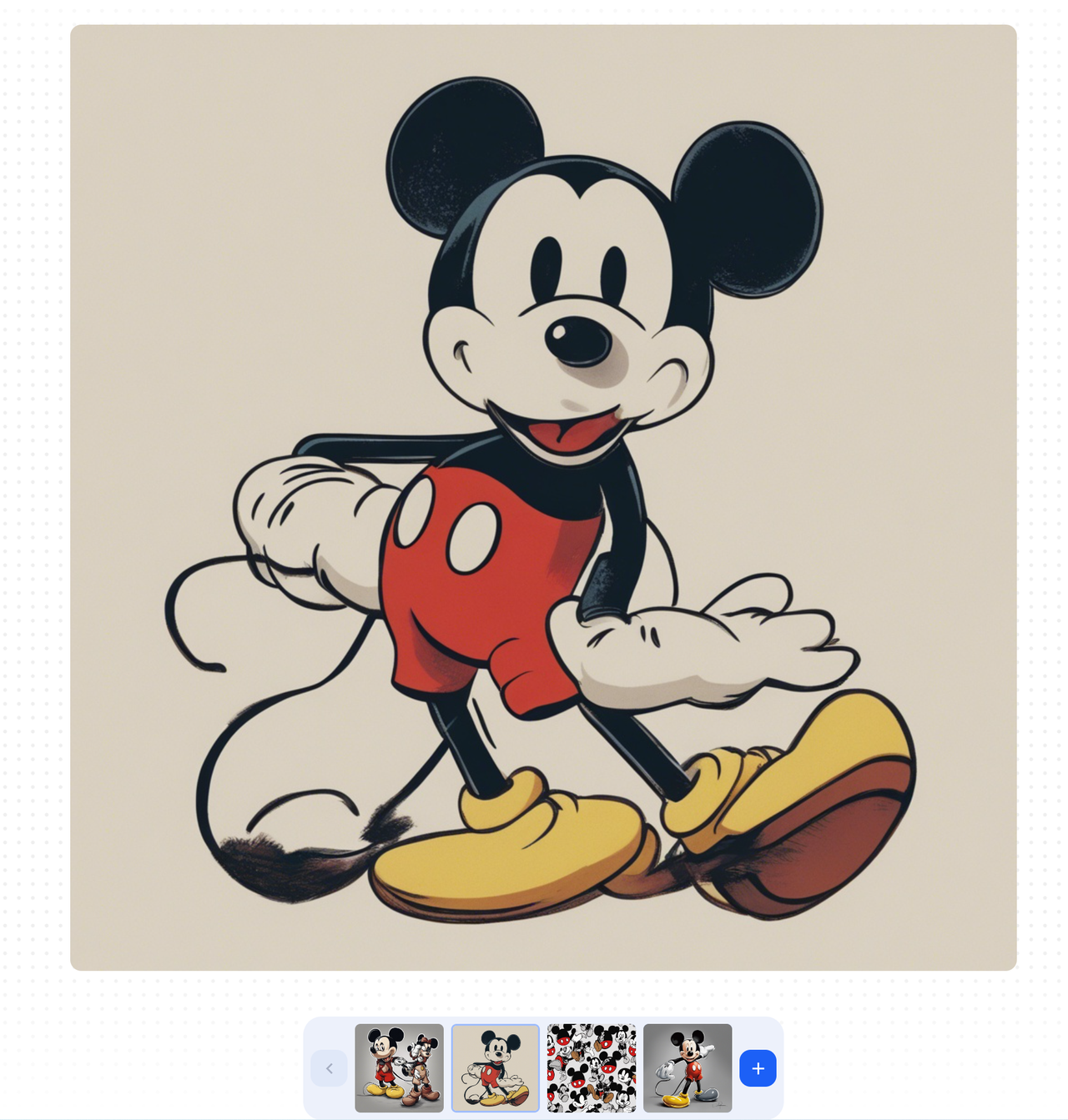 Mickey Mouse Generated by Stable Diffusion XL