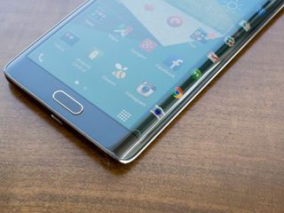 Samsung Galaxy Note Edge on table
