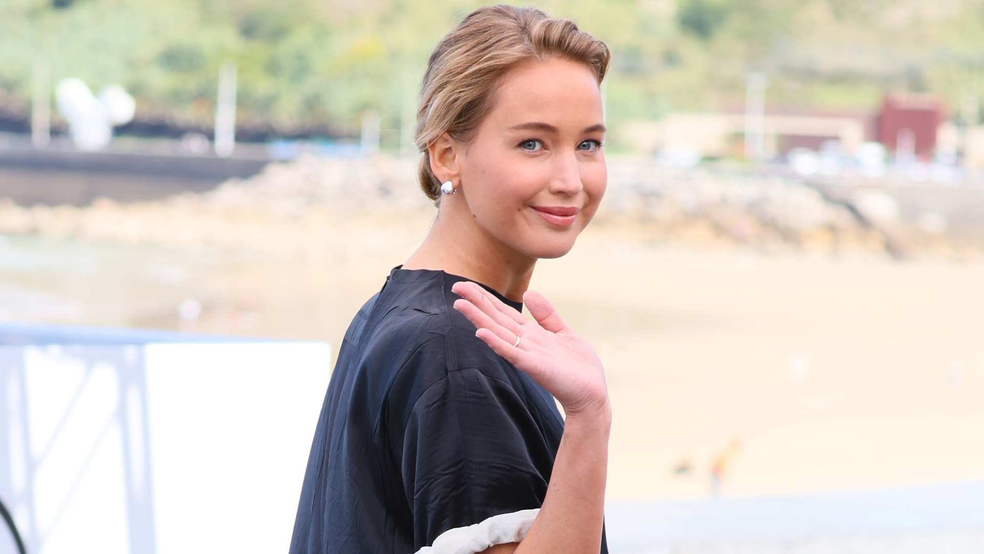 Jennifer Lawrence wore a colorful off-duty outfit with the boat shoe trend for fall