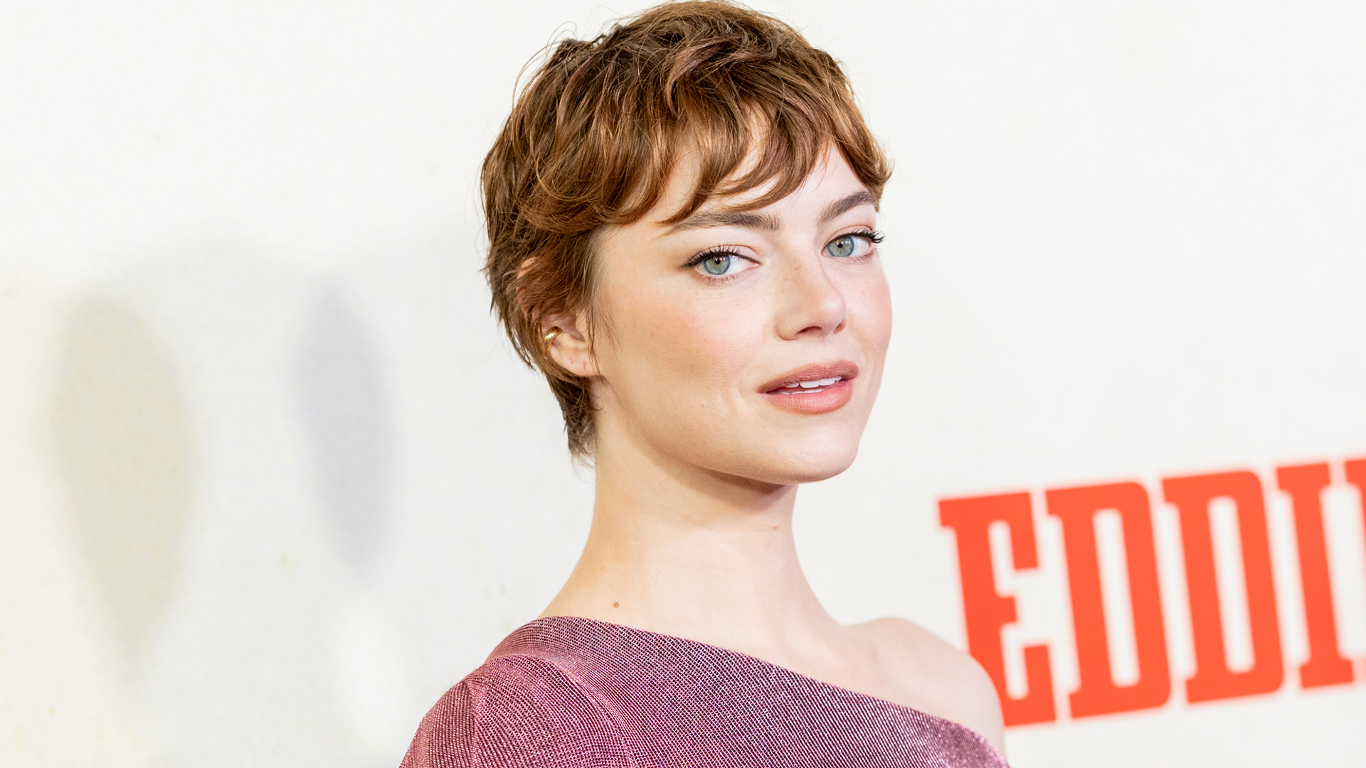 Emma Stone wore a witchy off-the-shoulder Louis Vuitton Resort 2026 dress to the Eddington premiere