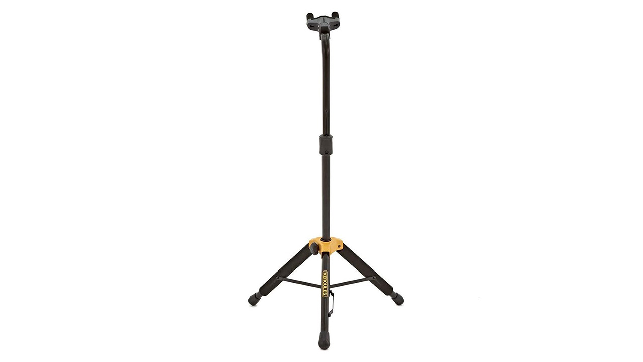 A Hercules GS414B Plus guitar stand