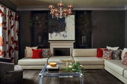 Living room in Donghia showroom in New York