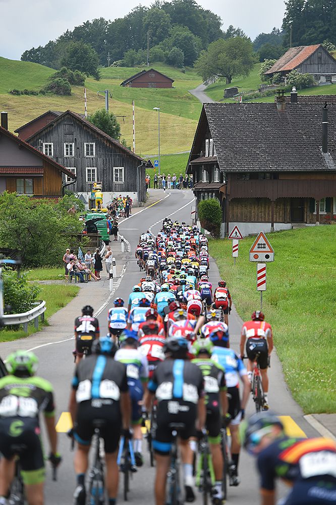 The peloton during stage 2