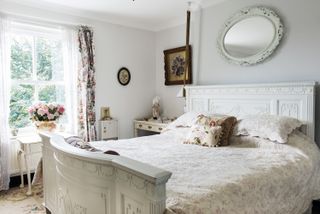 Pretty traditional bedroom in Georgian farmhouse