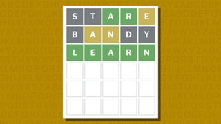 Wordle answer for game 922 on a yellow background