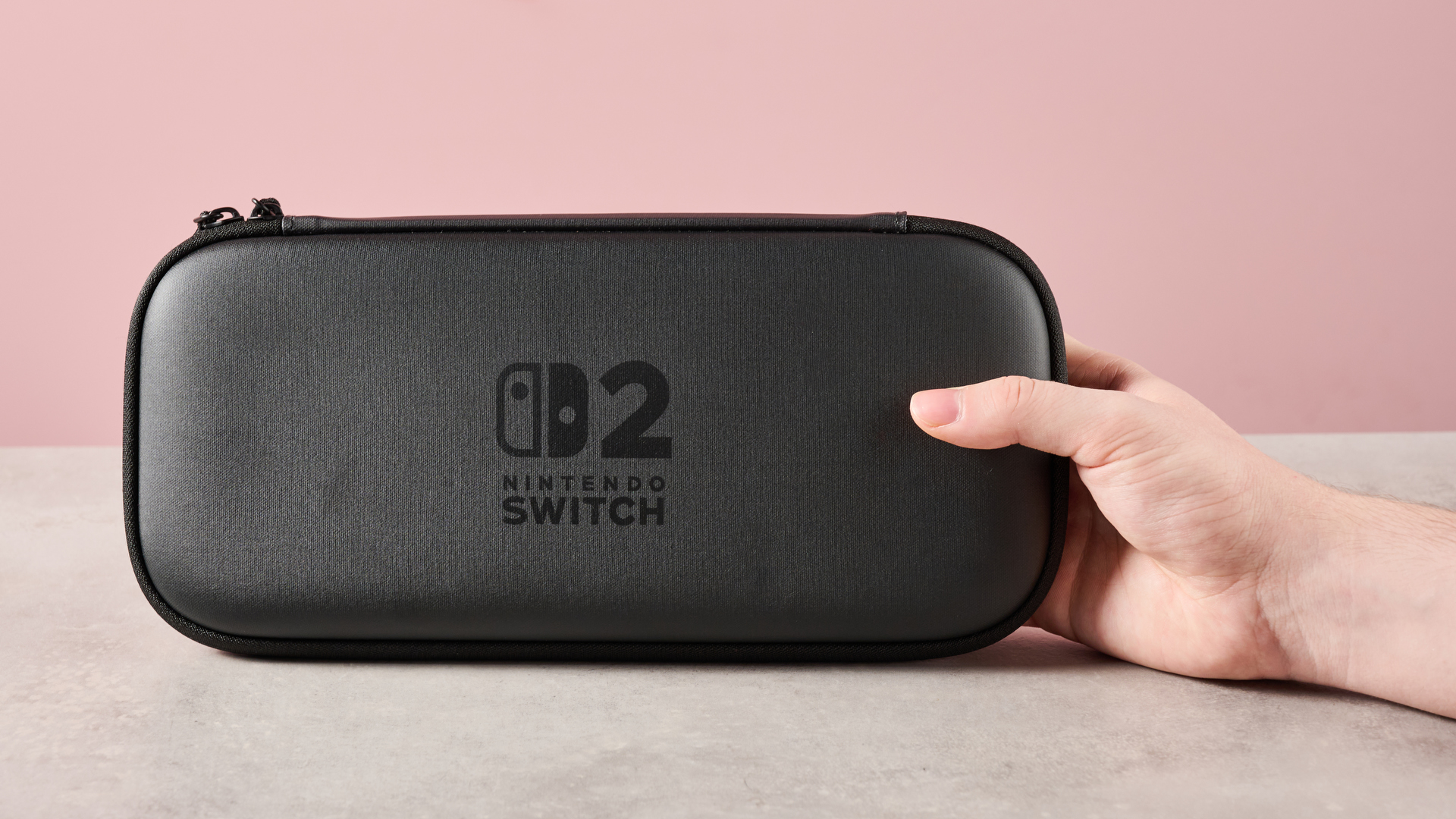 Person holding the official Nintendo Switch 2 Carrying Case