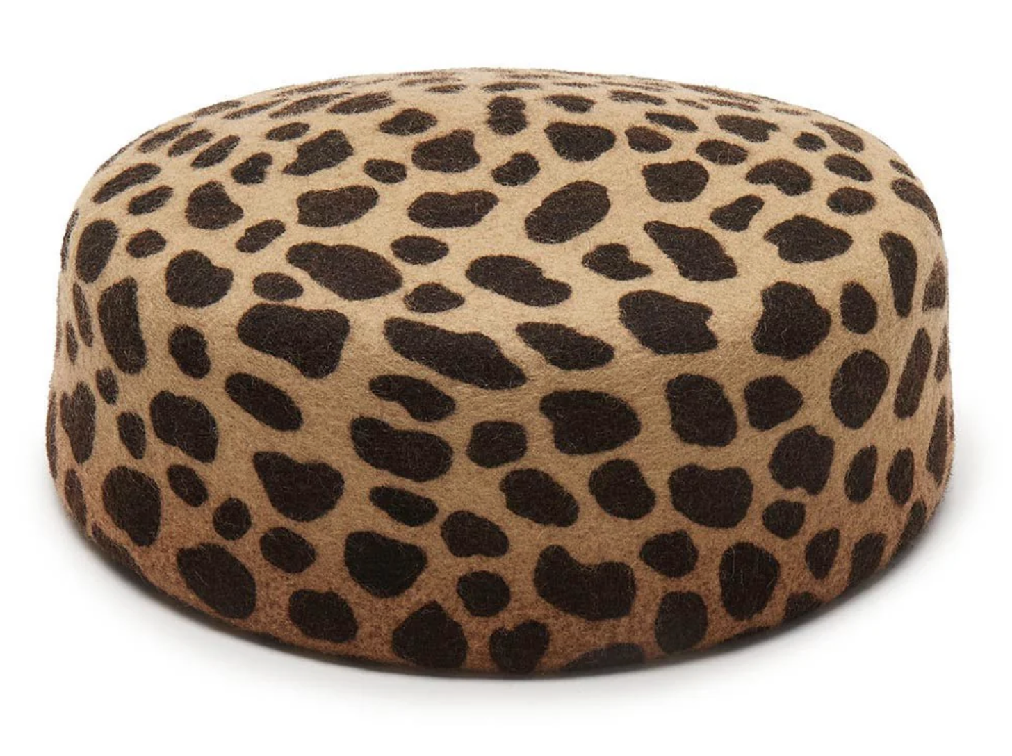 Lele Sadoughi, ESPRESSO LEOPARD PILLBOX HAT